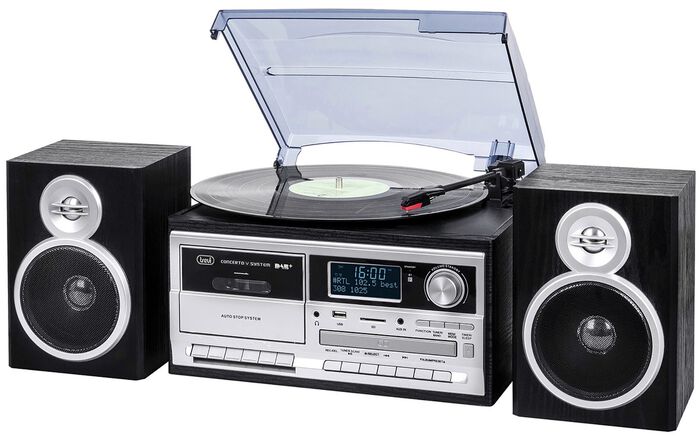 Trevi TT 1072 DAB nostalgische stereo-installatie met DAB+ 