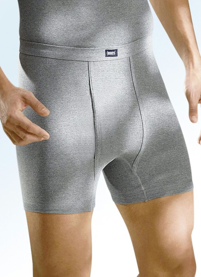 Set van vier onderbroeken van fijne ribstof, met gulp 