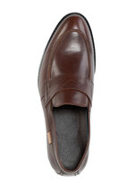 GINO GALANTE, elegante herenpantoffels, met uitneembaar voetbed BRUIN