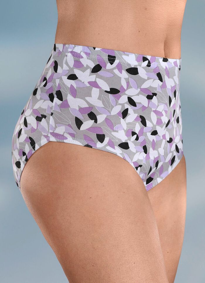 Pak van vier slips met printmotief 