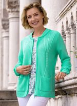 Cardigan in een mix van patronen 