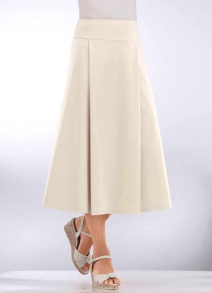 Rok met plooien BEIGE