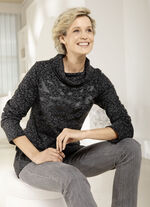 Coltrui met contrasterende print 