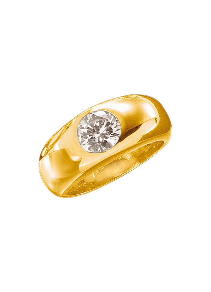 Stevige damesring in een zwaar ontwerp 