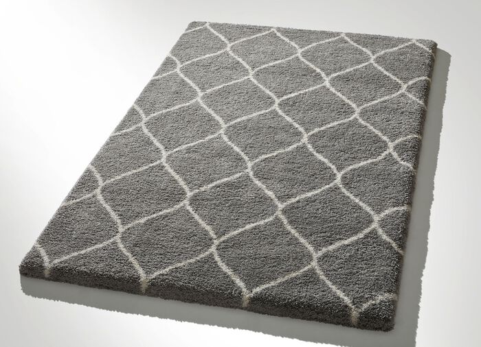Gezellige, zachte hoogpolige tapijten en vloerkleden GRIJS