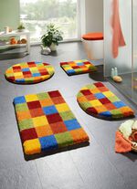 Badkamerset met kleurrijk design van Grund 