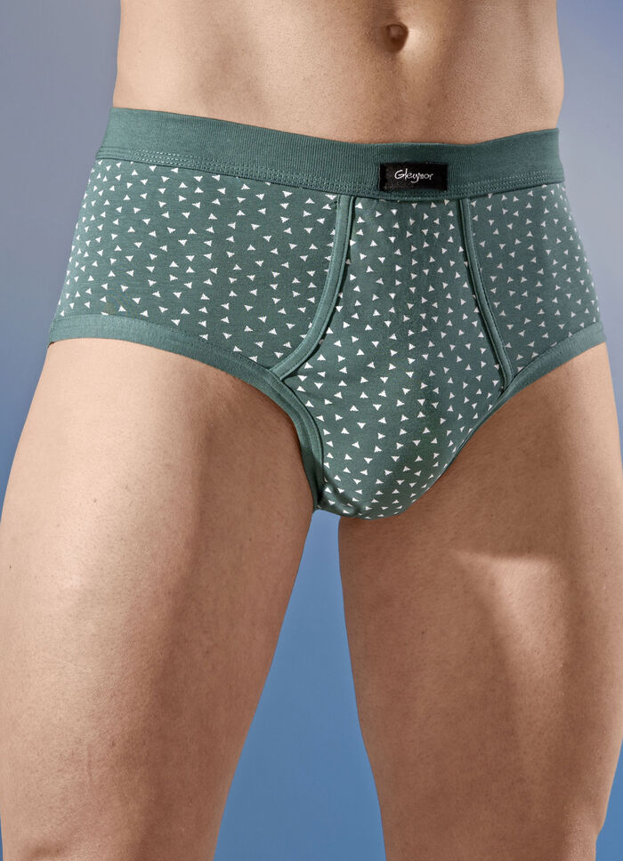 Set van vier slips, met all-over dessin 