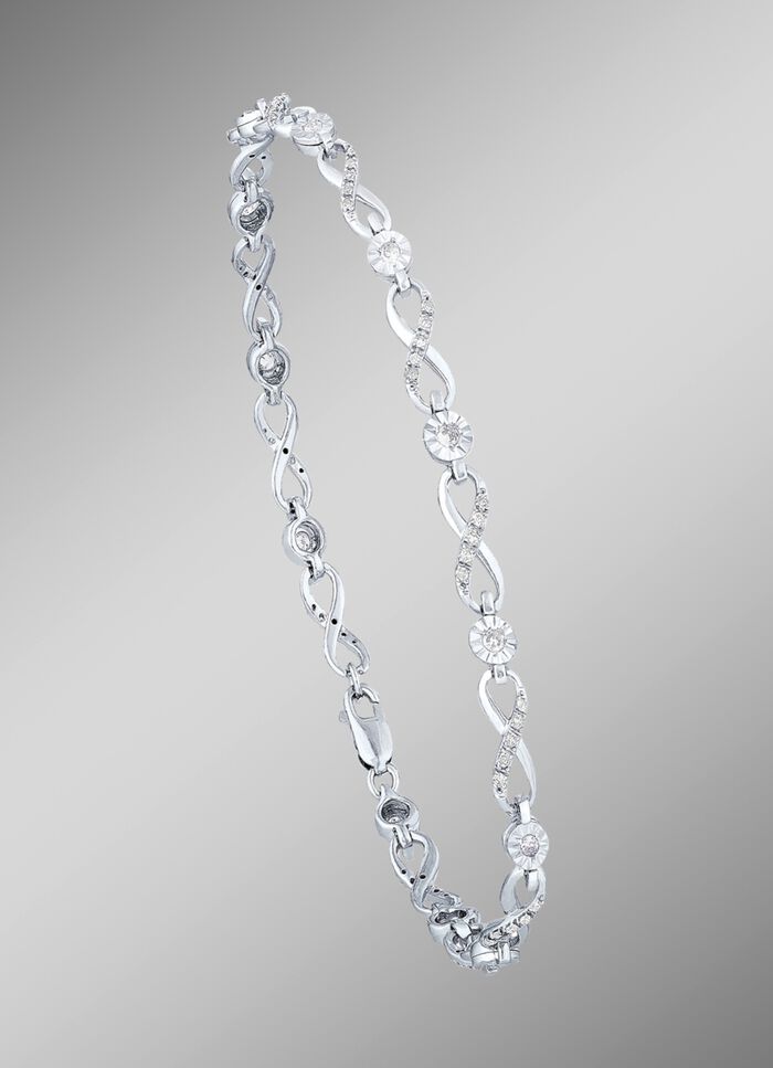 Hoogwaardige armband met briljanten en diamanten 