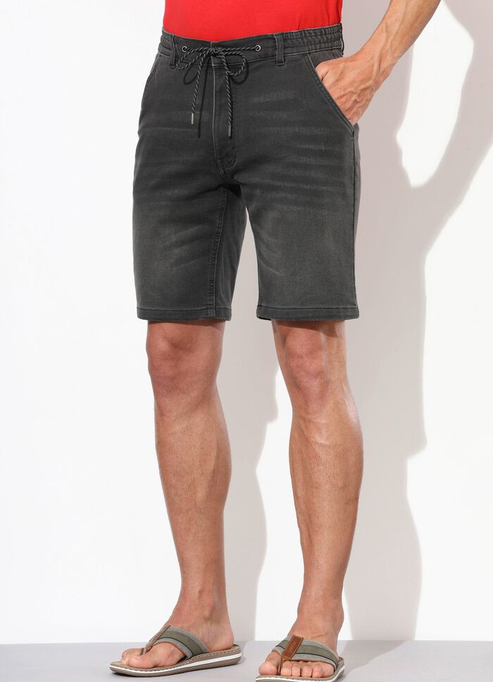 Casual denim bermudashort in 3 kleuren 