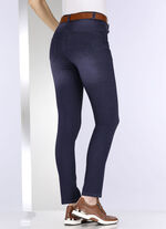 Jeans met push-up effect DONKERBLAUW