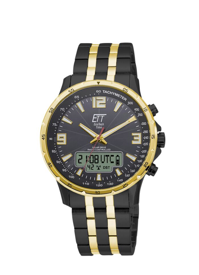 Radiogestuurd herenhorloge op zonne-energie 