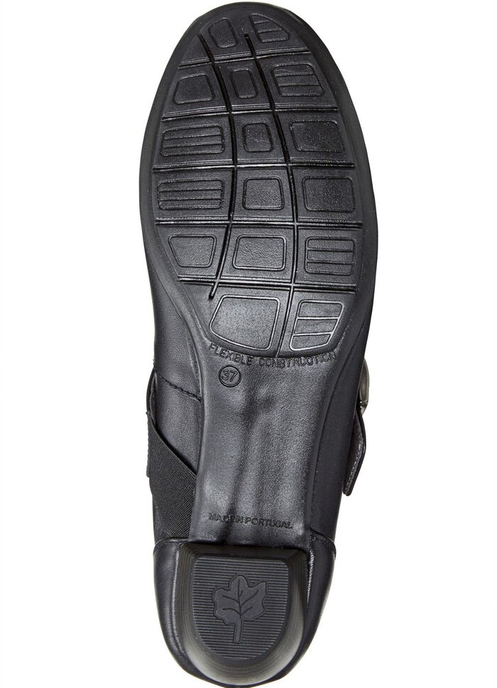 ELENA EDEN, chique damespumps, wijdte G, met uitneembaar voetbed ZWART