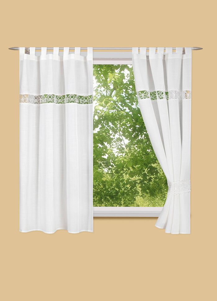 Zijsjaal met fijne vlinderborduurrand 