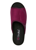 Slippers gemaakt van velours materiaal BORDEAUX