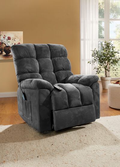 Ontspanningsstoel met opstahulp, massage- en warmtefunctie 