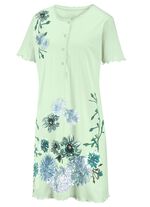 Twee-pack nachthemden met knoopsluiting en geschulpte zomen 