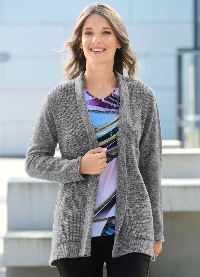 Vest met rijstkorrelstructuur 