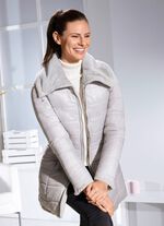 Omkeerbare lange jas met 2-wegritssluiting 