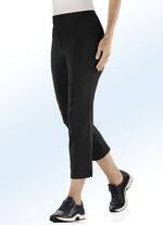 7/8-broek met hogere tailleband in 7 kleuren ZWART