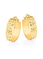 Gouden creolen met diamanten 