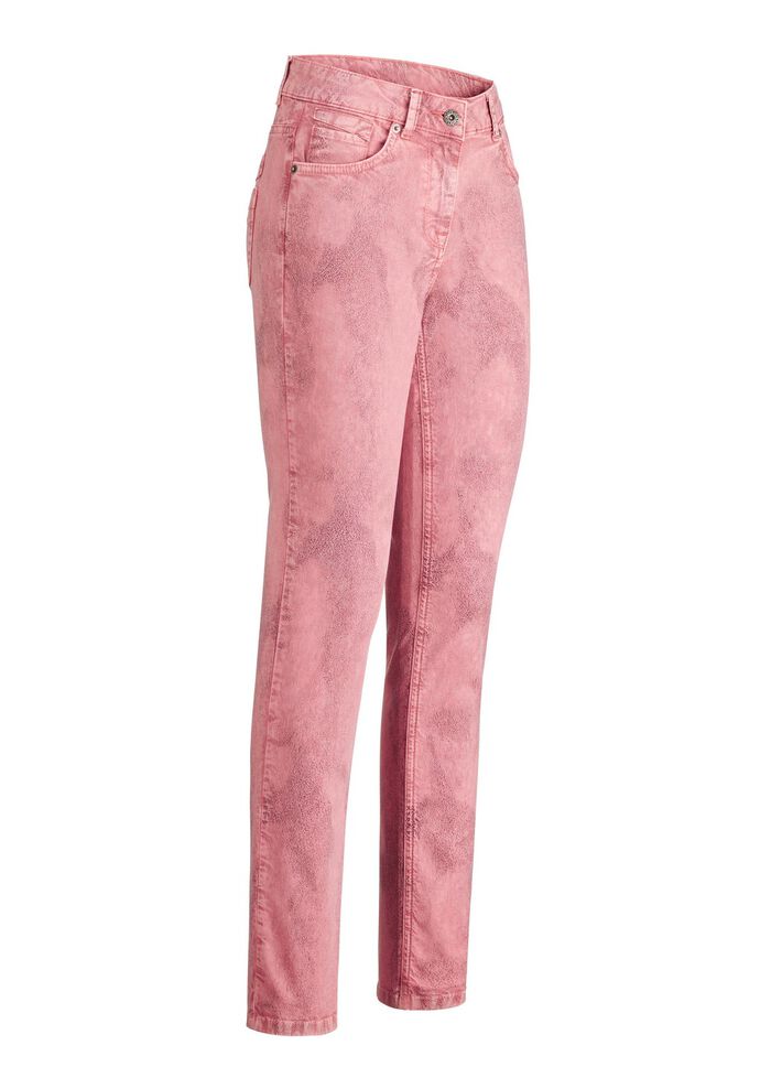 5-pocketbroek in abrikoos 