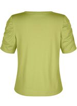 Trui met ruches aan de mouwen 