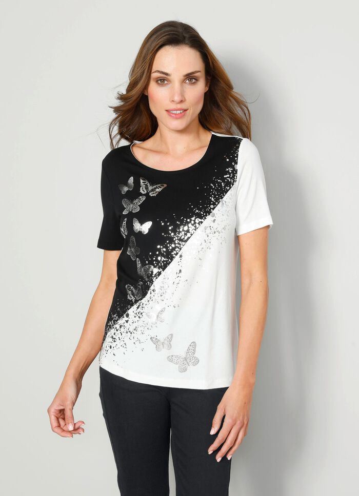Shirt met een mooi vlindermotief 