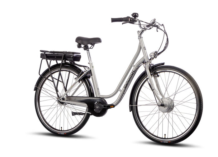 Tijdloze, elegante stads-e-bike met comfortabele eigenschappen SILBER