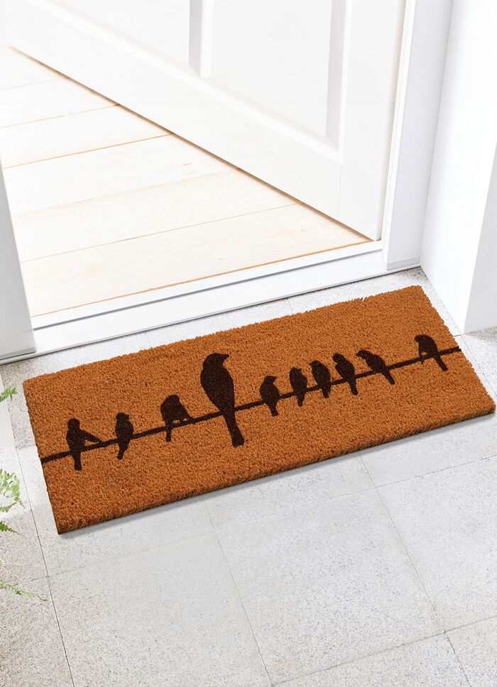 Deurmat met anti-slip rubberen achterkant 