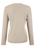 Trui met kasjmiergehalte BEIGE