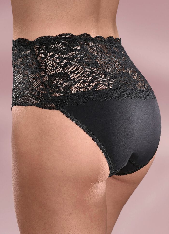 Set van drie slips met elastisch kant 