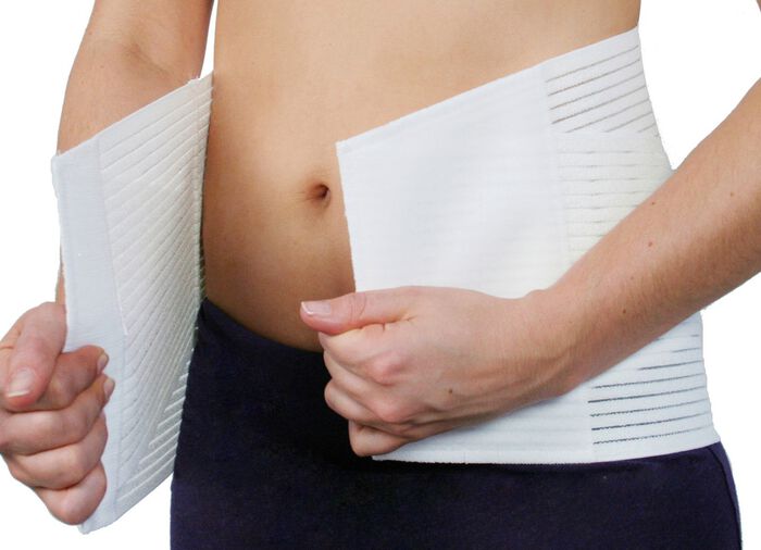 Orthopedische buik- en rugsteunriem met Outlast 