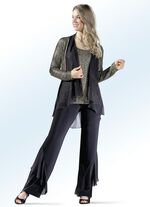 Broek met opvallende volants 