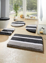 badkamerset in blotevoetenzachte kwaliteit ANTRACIET