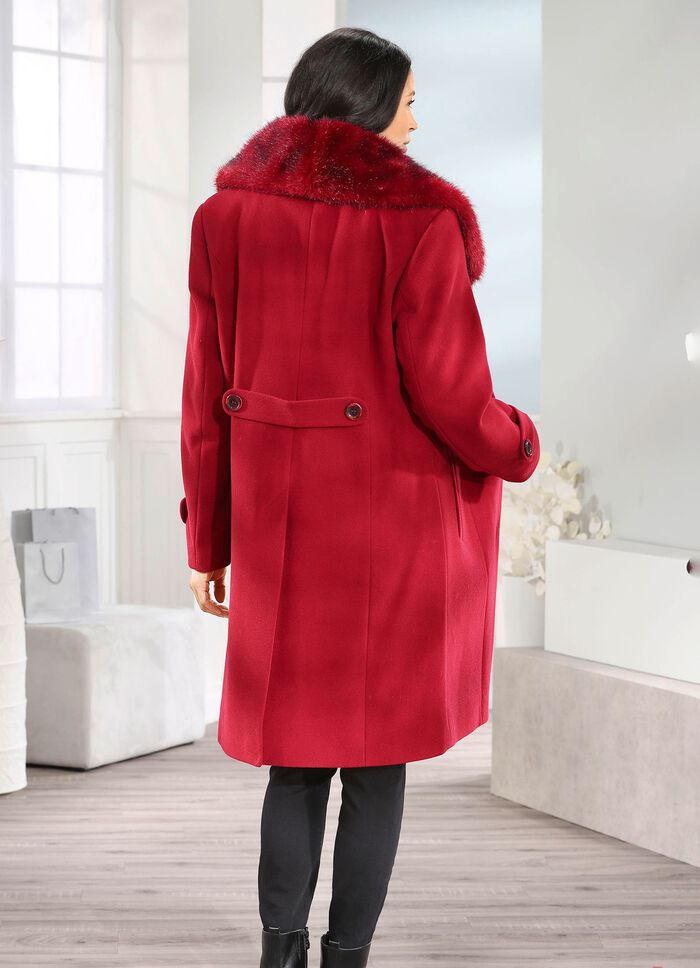 Jas met tailleriem aan de achterkant 