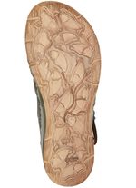 Gemini, klassieke damessandalen, breedte G, met elastische band KHAKI KLEURRIJK