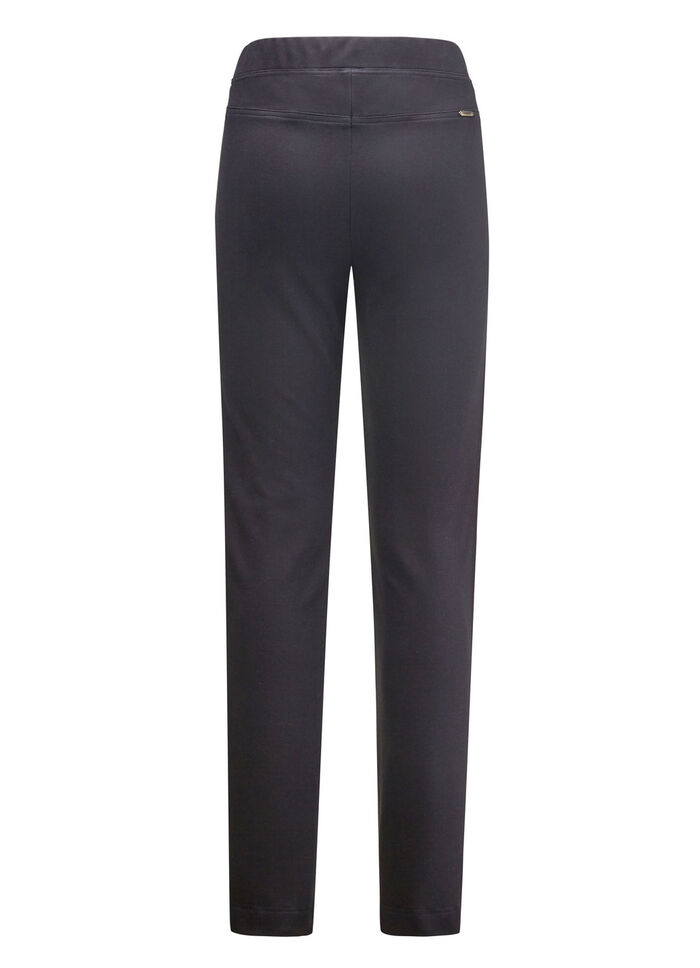 Broek met smalle beenwijdte ZWART