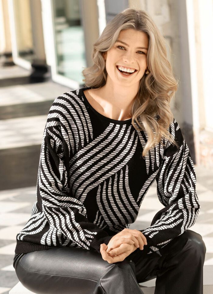 Trui in jacquarddessin 