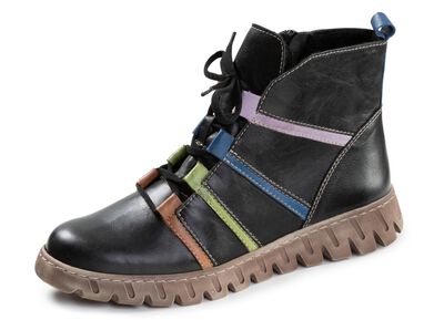 Gemini, trendy dames enkellaarsjes, winterschoenen, breedte G, met uitneembaar voetbed 