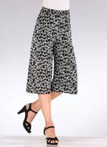 Culottes in pull-on stijl SCHWARZ-WEISS