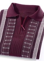 Fascinerende polotrui met korte ritssluiting 