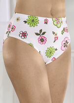 Set van vier slips met een kleurrijk bloemendessin 