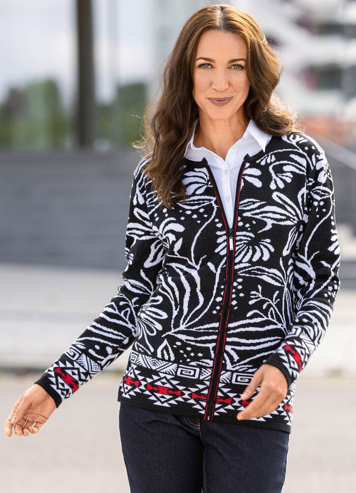 vest in jacquardmotief 