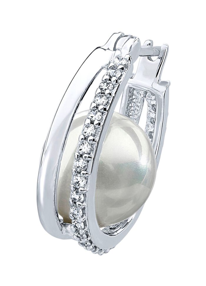 Creoolse klapoorbellen met echte zoetwaterparels 