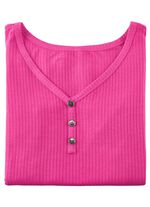 Laurina tanktop met decoratieve knoopsluiting ROZE