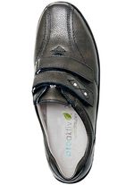 Waldl&auml;ufer, comfortabele damespantoffels, breedte H, met uitneembaar voetbed OUDZILVER