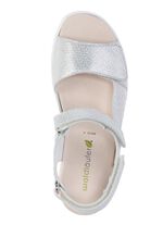 Ranger-sandaal met effectief reli&euml;f ZILVER