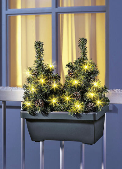 Balkonbox met LED-boom 
