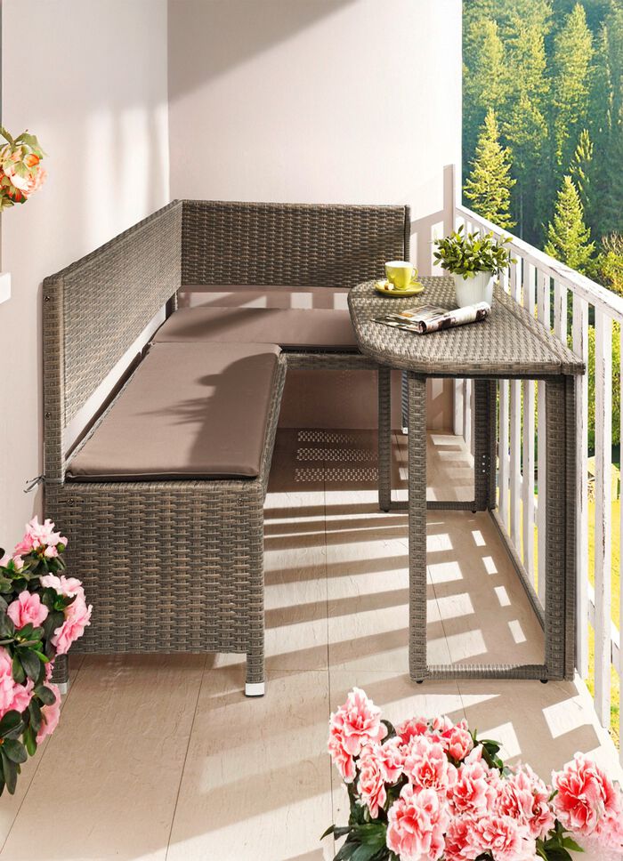 Ruimtebesparende balkonmeubelserie 