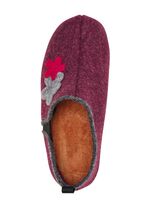 Laurina pantoffels met contrasterende gekleurde applicaties 